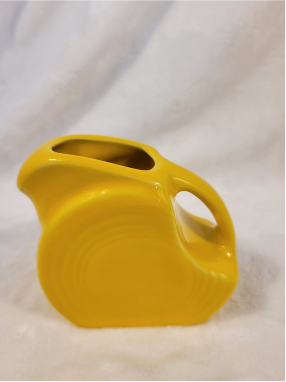 Fiesta Mini Disk Pitcher Daffodil Fiestaware Yellow HLC Homer Laughlin Disc